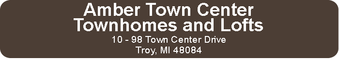 Amber Town Center Townhomes and Lofts